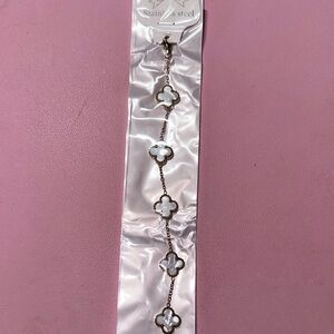 Chic Stainless Steel Clover Bracelet